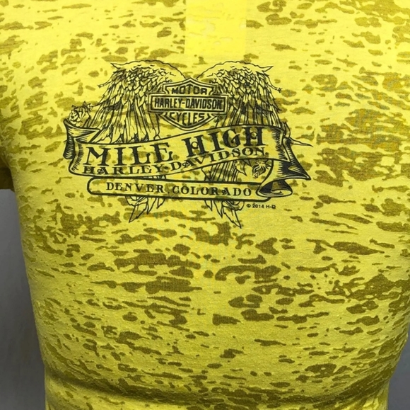 Harley-Davidson Yellow Burnout Tee - Picture 8 of 9